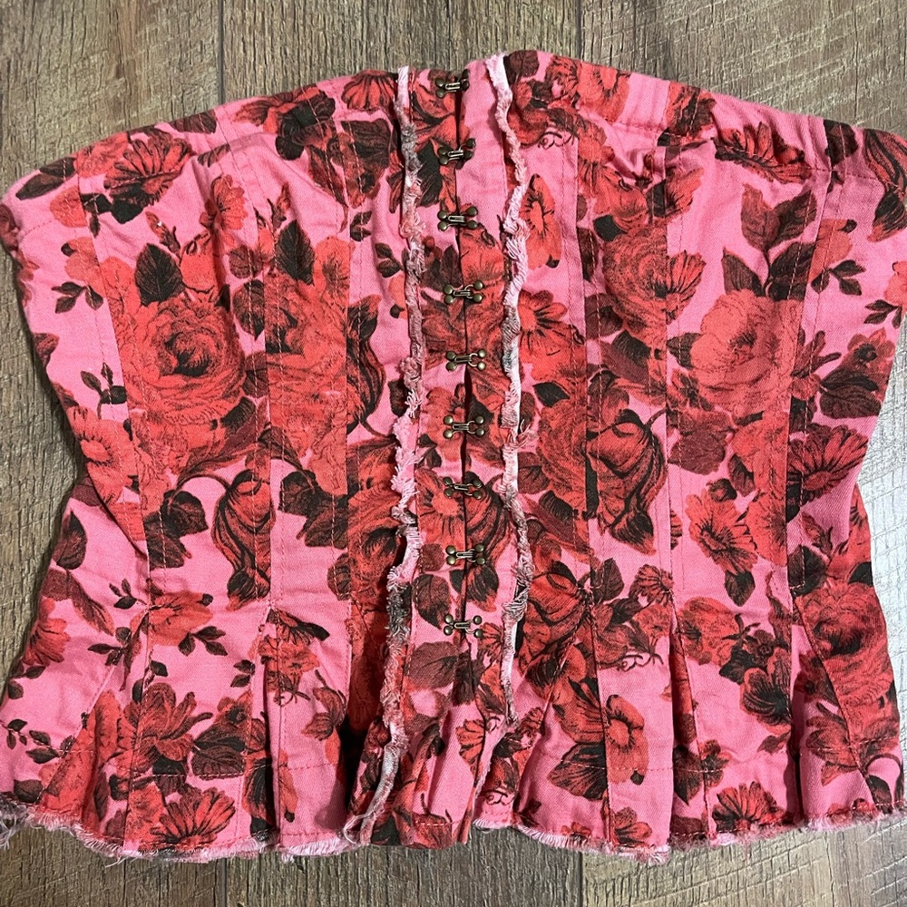 Free People Corset Tube Top